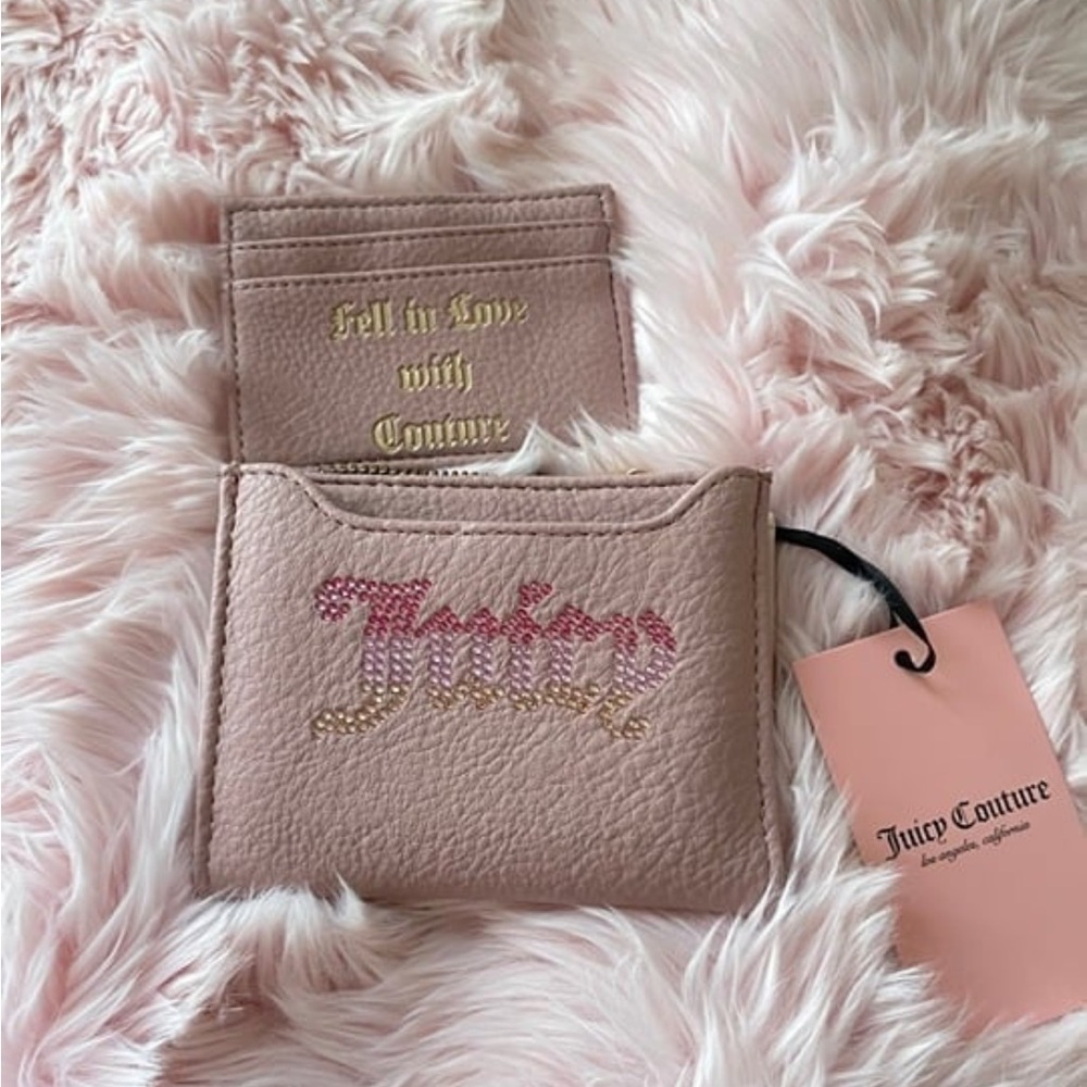 Juicy Couture Dusty Blush W/ Pink Bifold Wallet